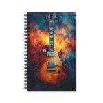 Aquarell Notizbuch im Les Paul Sunburst Stil