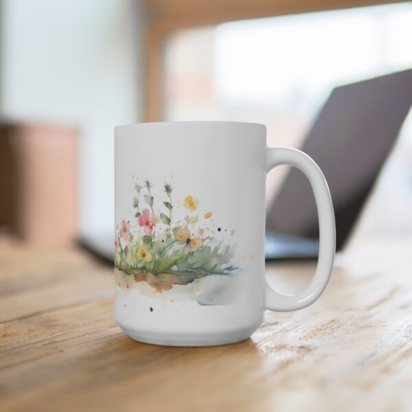 Weiße Aquarell Kaninchen Tasse – Kreatives Geschenk für Tierliebhaber