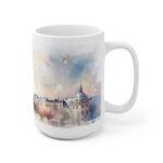 Aquarell Skyline Paris Tasse – Stilvolle Kaffeetasse als Geschenk