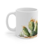 Aquarell Kaktus Tasse aus Keramik – Naturinspiriertes Design für Kaffeeliebhaber