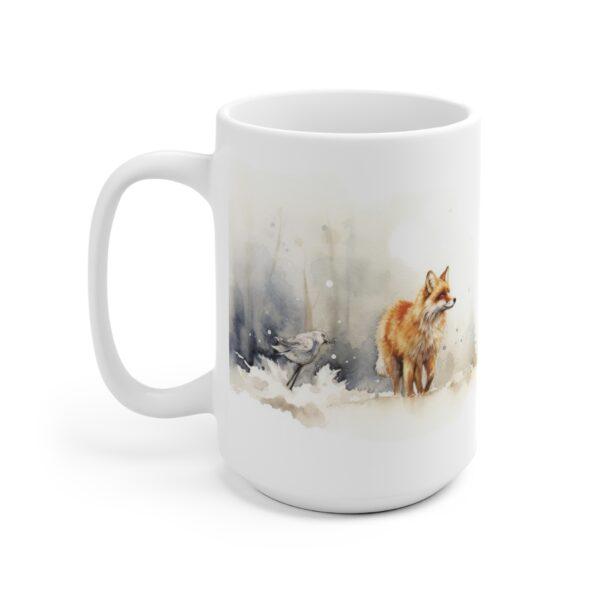 Winterfüchse Aquarell Tasse - Charmanter Fuchs Becher für Tierliebhaber und Winterfreunde