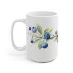 Aquarell-Design Beere Tasse – Kaffeetasse mit Heidelbeeren Motiv