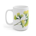 Ginkoblätter Aquarell Tasse - Stilvoller Becher mit botanischem Design für Natur- und Kunstliebhaber