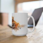 Weiße Keramiktasse im Aquarell-Stil - Ideal für Reptilienfans und als Geschenk