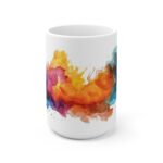 Design Tasse mit Aquarell-Design – Kunstvolle Kaffeetasse als Geschenk