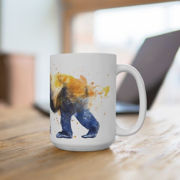 Gorilla Keramik Aquarell Becher – Ideal für Kaffee und Tee