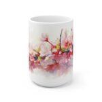 Kirschblüten Aquarell Tasse - Floraler Becher für Frühling und Naturfreunde