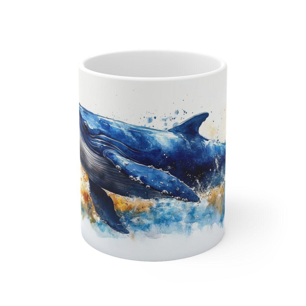 Aquarell Wal-Tasse - Kaffeetasse f&uuml;r Ozeanliebhaber