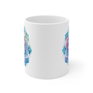 "Bedruckte Geschenk Tasse mit Aquarell Mandala Ornament - Kaffeetasse für jeden Anlass"