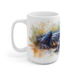 Krokodil/Alligator Aquarell Tasse - Wildtier Design Becher für Tierliebhaber und Abenteurer