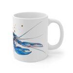 Blauer Flusskrebs Aquarell Tasse - Exotisches Design für Aquaristen und Naturfreunde