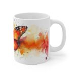 Farbenfrohe Aquarell Schmetterling Tasse aus Keramik - Ideal für jeden Anlass