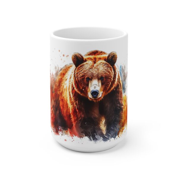 Bunte Aquarell Grizzly Bär Tasse aus Keramik – Perfekte Geschenkidee für Kaffee- und Teeliebhaber