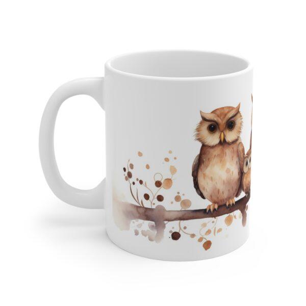 Kindgerechte Eulen Aquarell Tasse - Niedlicher Becher für Kinder und Tierfreunde