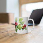 Himbeere Aquarell Tasse – Becher im saftigen Beeren Design für Liebhaber von Sommerfrüchten und Natur