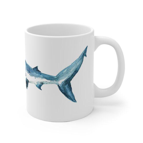 Hai Aquarell Tasse - Atemberaubender Meeresraubtier Becher für Meeresliebhaber und Abenteurer