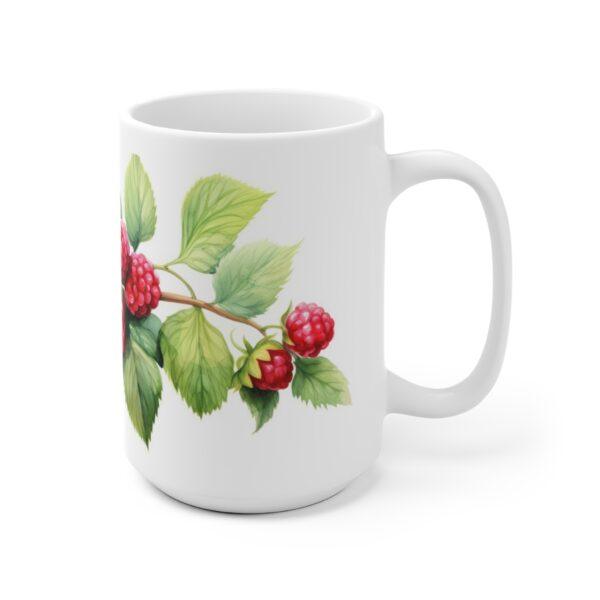 Himbeere Aquarell Tasse – Becher im saftigen Beeren Design für Liebhaber von Sommerfrüchten und Natur