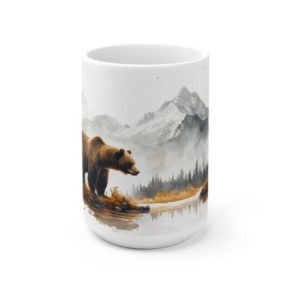 Aquarell Grizzlybär Tasse - Kaffeetasse für Natur- und Tierliebhaber