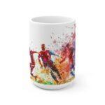 Fußball Aquarell Tasse - Becher für Sportfans und Fußballliebhaber