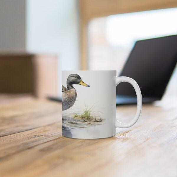 Aquarell Ente Tasse - Stilvoller Becher für Vogelliebhaber und Naturfreunde