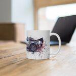 Delorean Aquarell Tasse - Zurück in die Zukunft Design für Filmfans und Zeitreisende