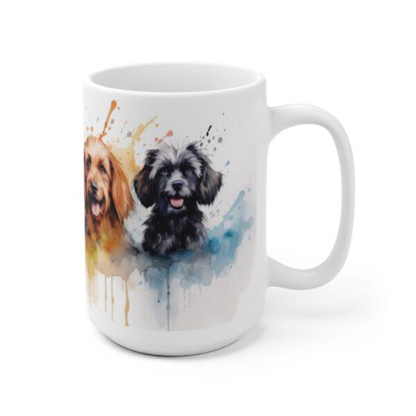 Aquarell Hundetasse – Künstlerische Kaffeetasse für Hundefreunde und Geschenkideen