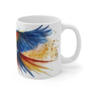 Aquarell Papagei Tasse - Tropisches Vogel-Design für Tierliebhaber