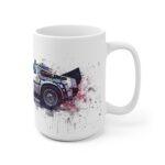 Delorean Aquarell Tasse - Zurück in die Zukunft Becher für Filmfans und Zeitreisende