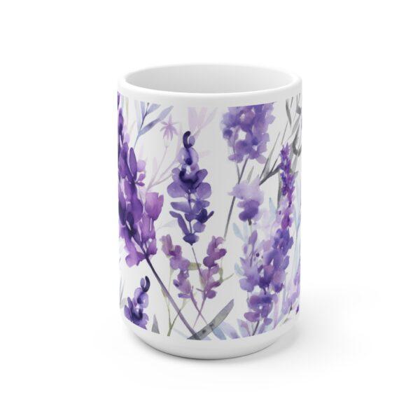 Entspannende Lavendel Aquarell Tasse – Keramiktasse für Teegenuss und stilvolle Dekoration