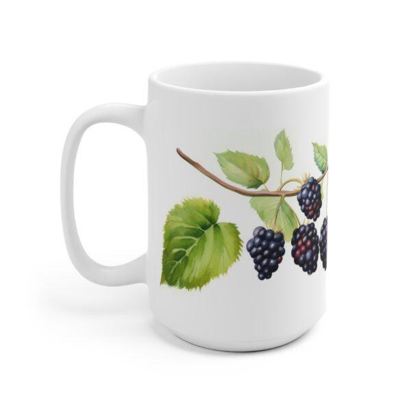 Brombeere Aquarell Tasse - Beerenfrucht Design Becher für Natur- und Fruchtliebhaber