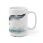 Fliegende Möwe Aquarell Tasse - Becher für Meer- und Vogelliebhaber