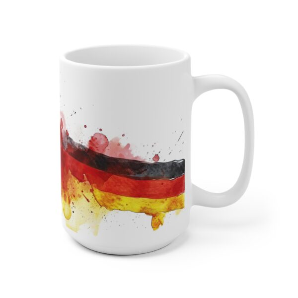 Fußball Deutschlandflagge Aquarell Tasse - Ideal für Fußballfans und Patrioten