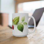 Himbeere Aquarell Tasse – Becher mit Saftigem Beeren Design für Sommerfrüchte-Fans und Natur-Liebhaber