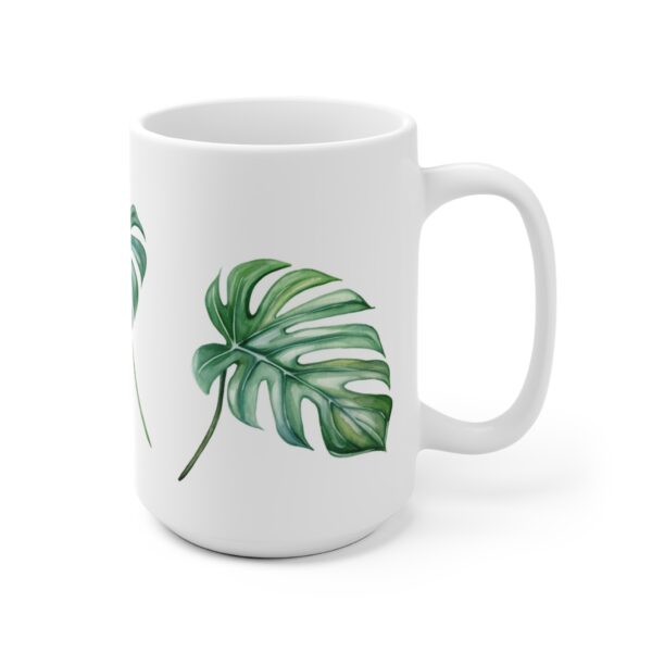 Monstera Aquarell Tasse – Tropical Leaf Design Becher für Pflanzenliebhaber und Naturfreunde