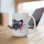 Delorean Aquarell Tasse - Zurück in die Zukunft Becher für Filmfans und Zeitreisende