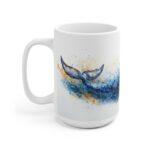 Blauwal Aquarell Tasse – Ozean Kaffeetasse für Meeresliebhaber