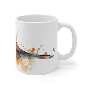 Aquarell Zebrafink Vogel Becher – Stylischer Kaffeebecher für Vogel-Liebhaber