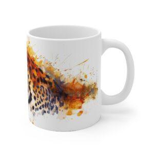 Leopard Aquarell Tasse – Becher für Wildtierfans und Naturliebhaber