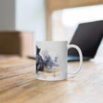 Schwarzes Meerschweinchen Aquarell Tasse – Niedliches Haustier Design für Tierliebhaber