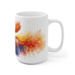 Aquarell Elch Tasse - Keramiktasse mit majestätischem Elchmotiv