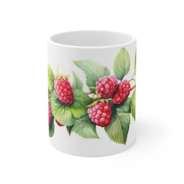 Himbeere Aquarell Tasse – Becher im saftigen Beeren Design für Liebhaber von Sommerfrüchten und Natur