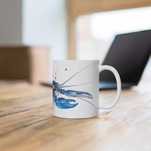 Blauer Flusskrebs Aquarell Tasse - Exotisches Design für Aquaristen und Naturfreunde