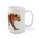 Leopard Aquarell Tasse - Becher im Wildtier Design für Natur- und Tierliebhaber