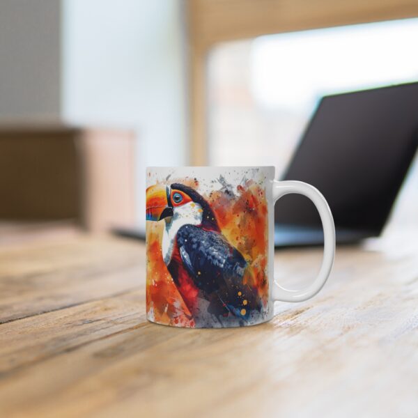 Tukan Vogel Aquarell Keramik Becher - Stilvolles Design für jeden Anlass