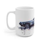 Delorean Aquarell Tasse - Zurück in die Zukunft Becher für Filmfans und Zeitreisende