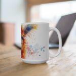 Lama Alpaka Portrait Aquarell Tasse – Becher für Tierfreunde und Alpaka-Liebhaber