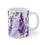 Entspannende Lavendel Aquarell Tasse – Keramiktasse für Teegenuss und stilvolle Dekoration