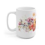 Aquarell Mohnblumen Keramiktasse – Stilvolle Tasse für Blumenliebhaber