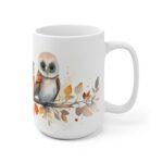 Kinderfreundliche Aquarell Eulen Tasse - Bunter Becher für Naturfreunde