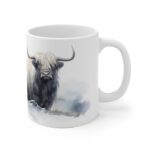 Majestätische Yak Aquarell Tasse – Becher für Naturliebhaber und Wildnisfreunde